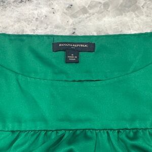 Banana Republic Emerald Green Satin Top
